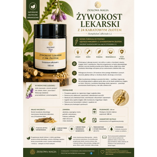 Żywokost lekarski 100ml